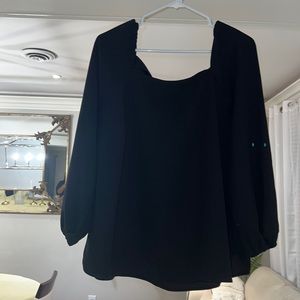 J.Crew square neck crepe blouse